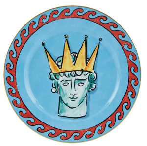 Ginori Il Viaggio Di Nettuno Sea Blue Dinner Plate - 11"